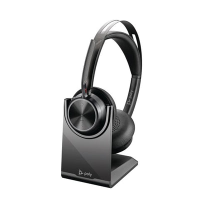 Poly Voyager Focus 2 USB-C-C Headset +USB-C/A Adapter +Charging Stand 9T9J5AA#AC3