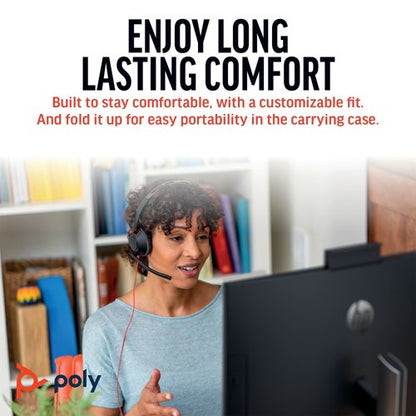 Poly Blackwire 5220 Stereo USB-C/A +3.5mm Headset Bulk 8X231A6