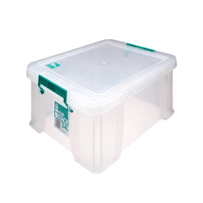 Storestack 24 Litre Storage Box W480Xd380Xh190mm Clear RB11087