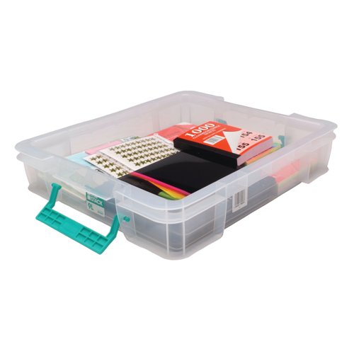 Storestack 9 Litre Storage Box W430Xd360Xh90Mm Clear RB75897