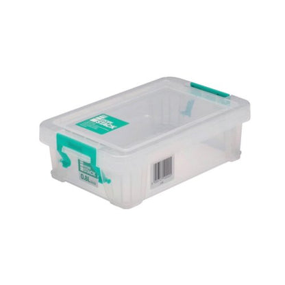 Storestack 0.8 Litre Storage Box W200Xd125Xh50Mm Clear RB90118