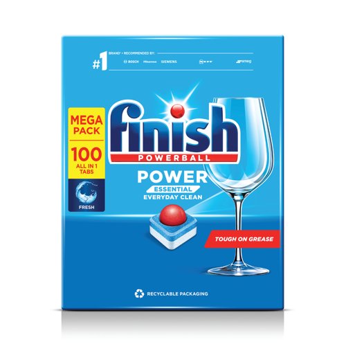 Finish Power Essential Dishwasher Tablets (Pack of 100) 3333585