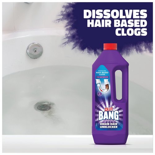 Cillit Bang Power Cleaner Drain Unblocker 1 Litre (Pack of 8) 3278231