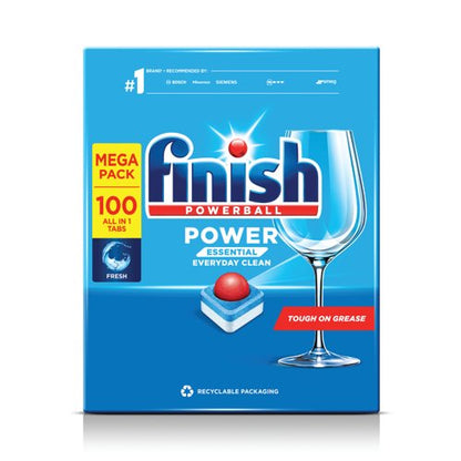 Finish Power Essential Dishwasher Tablets (Pack of 100) 3333585