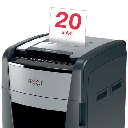 Rexel Optimum Autofeed+ 750X Cross-Cut P-4 Shredder 2020750X