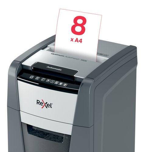 Rexel Optimum Autofeed+ 150X Cross-Cut P-4 Shredder 2020150X