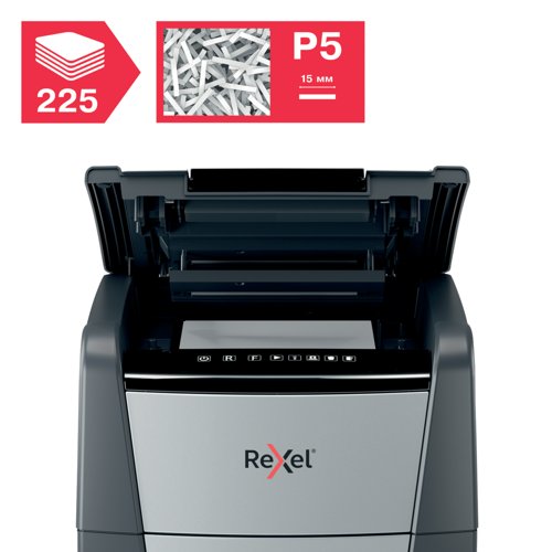 Rexel Optimum AutoFeed+ 225M Micro-Cut P-5 Shredder 2020225M