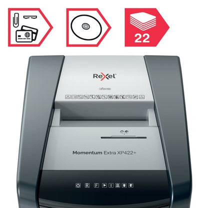 Rexel Momentum Extra XP422+ Cross-Cut Shredder 2021422XEU