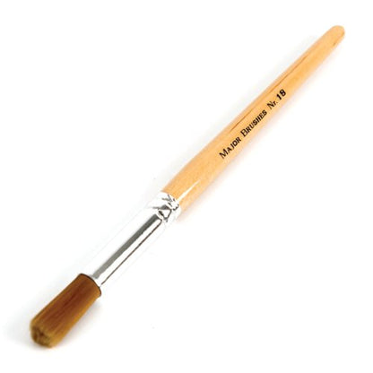 Golden Nylon Short Round Brush Size 18 (Pack of 10) AR02278