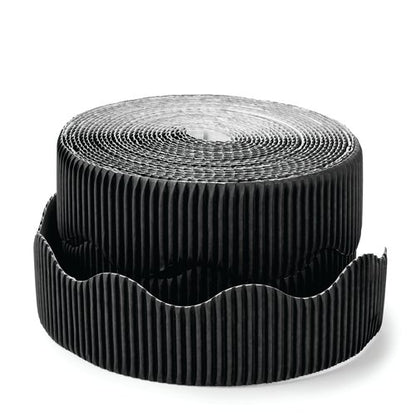 Scalloped Corrugated Border Rolls Black 78713