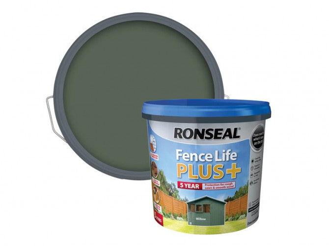 Ronseal 5 Litre Fence Life Plus Paint - Willow