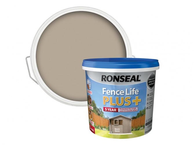 Ronseal  Fence Life Plus, Warm Stone, 5 Litre