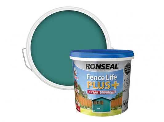Ronseal Fence Life Plus+ Teal 5 Litre.