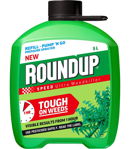 RoundUp Speedy | Ultra Weedkiller | Glyphosate Free | Refill 1 x 5 Litre
