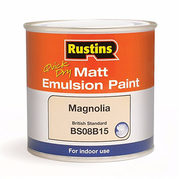 Rustins Matt Emulsion Paint Magnolia 250Ml