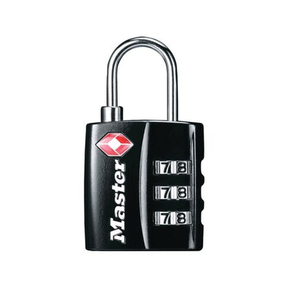 Master Lock 32mm Tsa Combination Padlock Black 40054