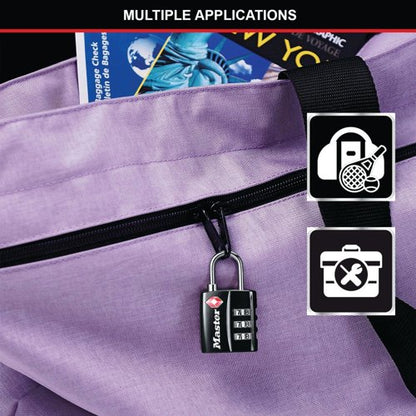 Master Lock 32mm Tsa Combination Padlock Black 40054