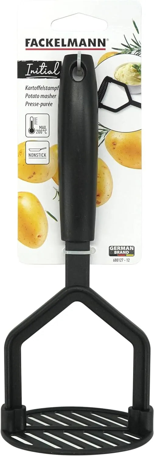 Fackelmann Nylon Non Stick Potato Masher 23.5cm Black