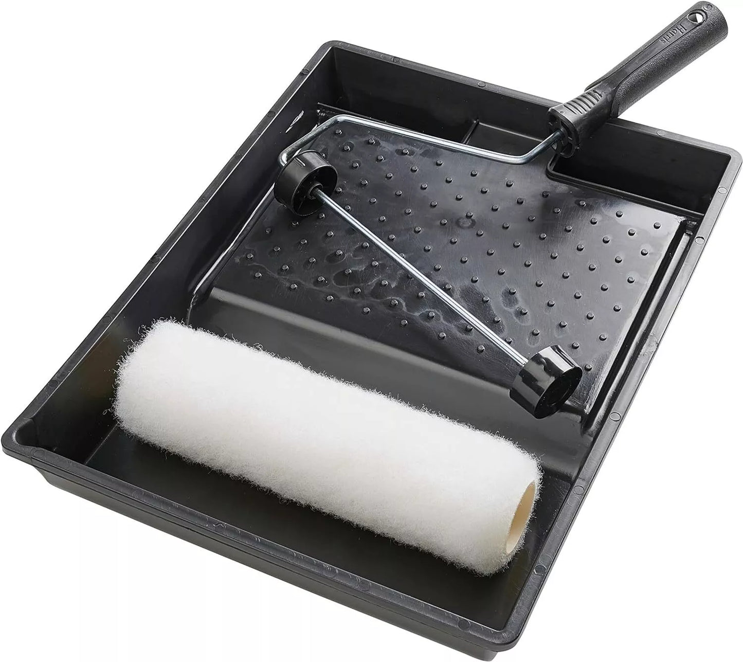 Harris Essentials Walls & Ceilings Twin Set 1 X Tray, 1 X Frame, 2 X Roller Sleeves 9"