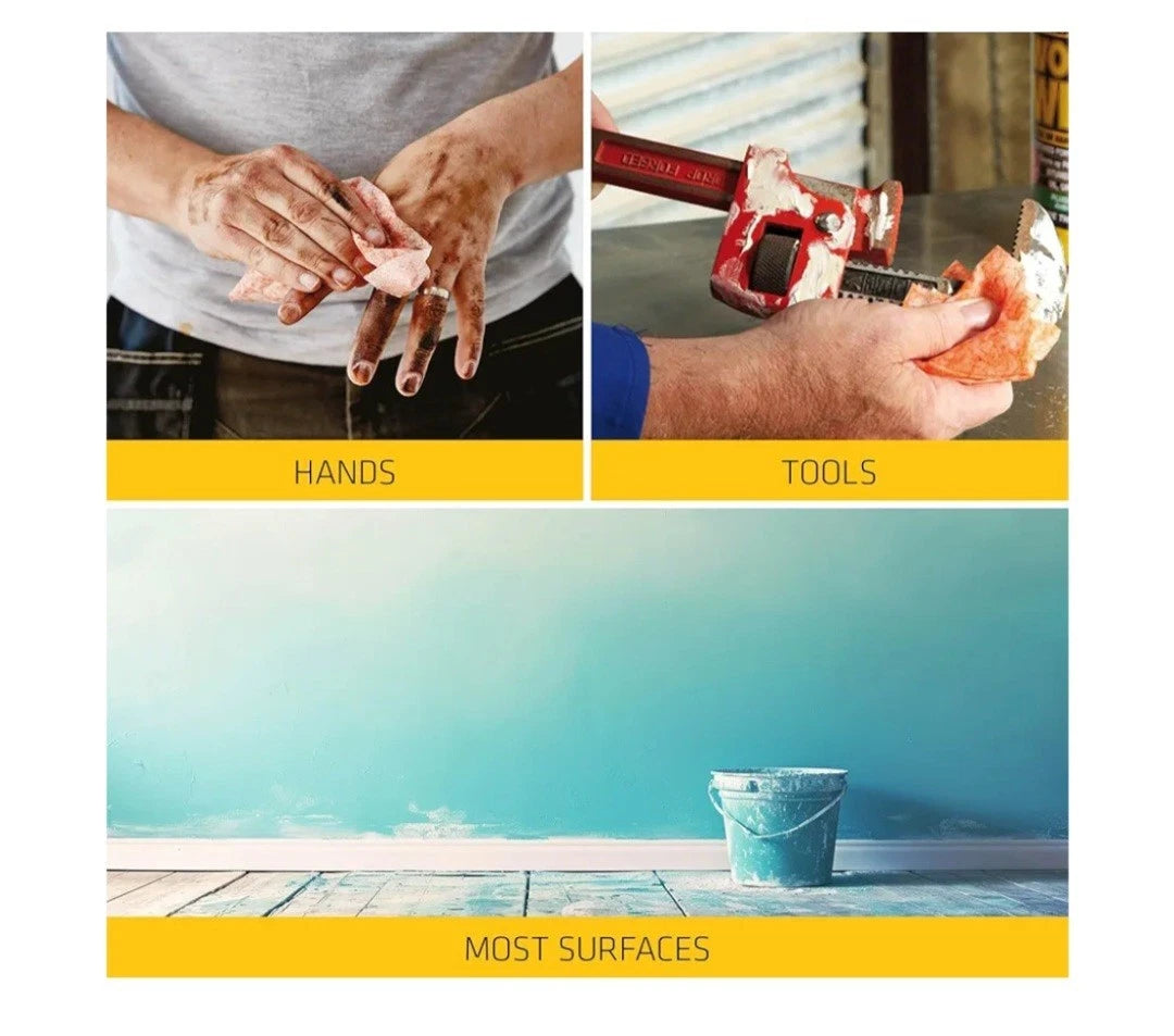 Everbuild Multi Use Wonder Wipes 300 Wipes | Cleans hands, tools and surfaces.
