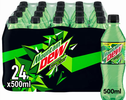 Mountain Dew Citrus Blast Soft Drink 24 x 500ml Bottles