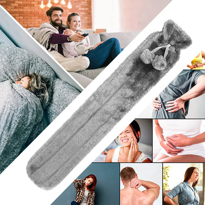 Life Long Hot Water Bottle Furry Cover 2L Assorted Colours