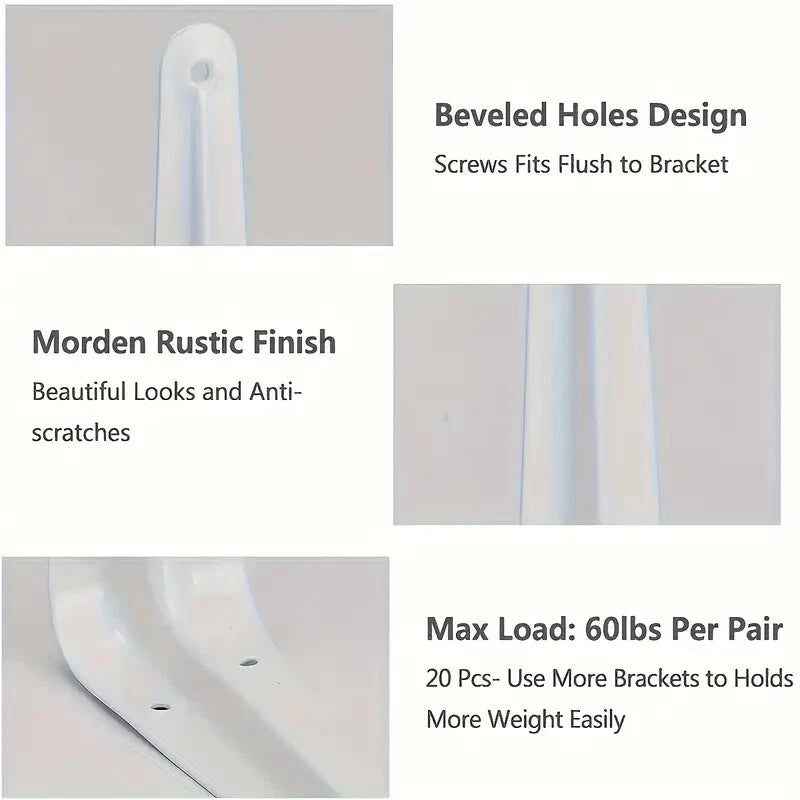 London White Shelf Bracket White 6X5IN 15X13CM *