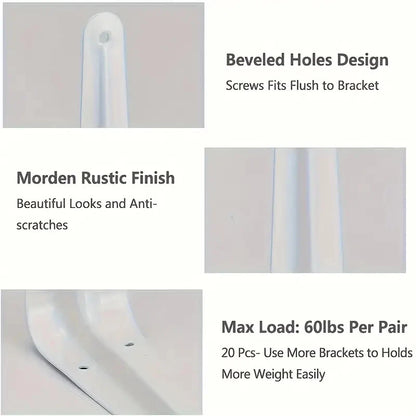 London White Shelf Bracket White 6X5IN 15X13CM *