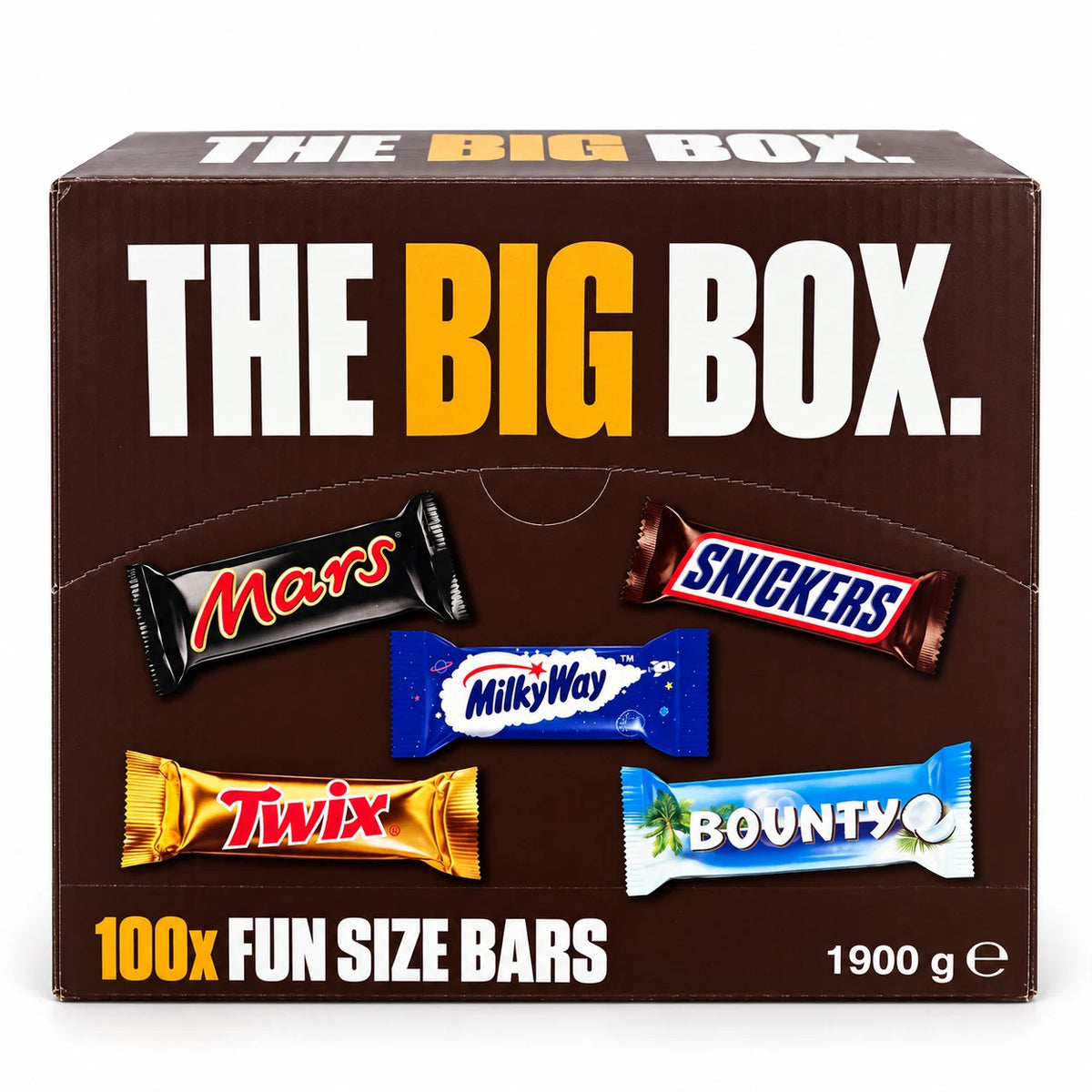 Mars The Big Box Fun Size Chocolate Bars | 1 x 100 Bars | 1.9kg Multipack