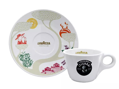 New Lavazza Tierra Cappuccino Coffee Cup & Saucer 6oz/170ml