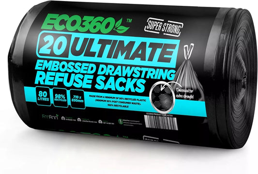 Ecobag Ultimate Drawstring Refuse Sacks 20's