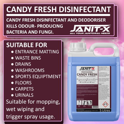 Janit-X Professional Candy Fresh Disinfectant &amp; Deodoriser 5L Concentrate upto 30:1