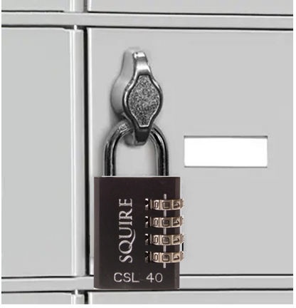 DEFENDER - Black Die-Cast Combination Padlock 40mm