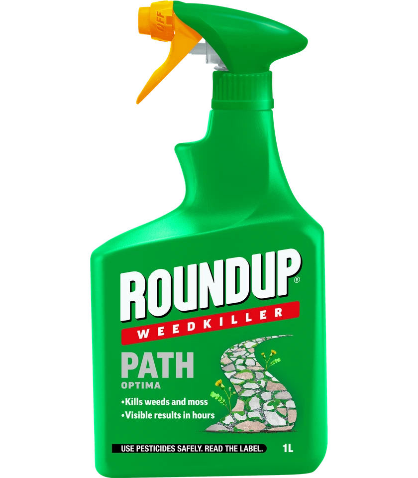 Roundup Optima Path Weed Killer | Fast Acting | Kills to the Root | 1 Litre Spray