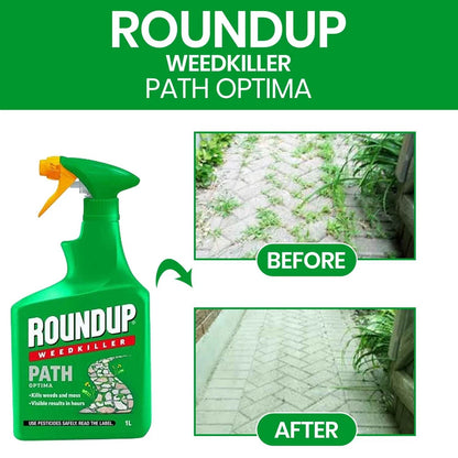 Roundup Optima Path Weed Killer | Fast Acting | Kills to the Root | 1 Litre Spray