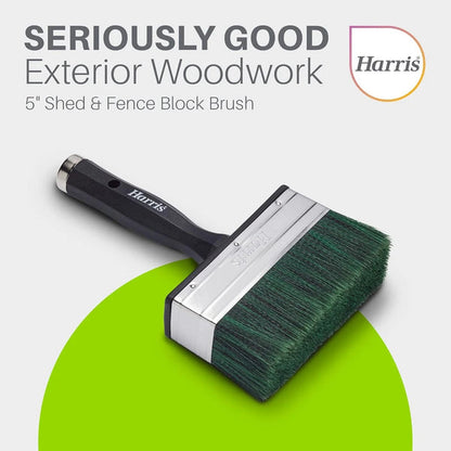 Harris Seriously Good Shed & Fence Woodwork Paint Brush, 5"