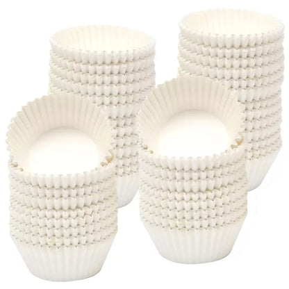 Caroline Plain White Muffin Cake Cases - Tub Of 50 Large (8Cm X 4Cm)