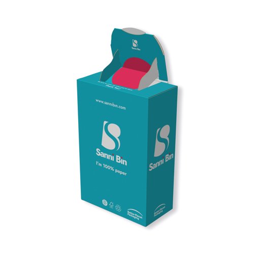 Sannibin Feminine Hygiene Flat Pack Disposal Bin (Pack of 10) SNB001