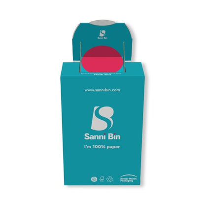Sannibin Feminine Hygiene Flat Pack Disposal Bin (Pack of 10) SNB001