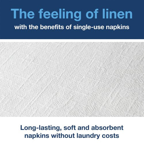 Tork LinStyle Dinner Napkins 4 Fold White (Pack of 50) 478711