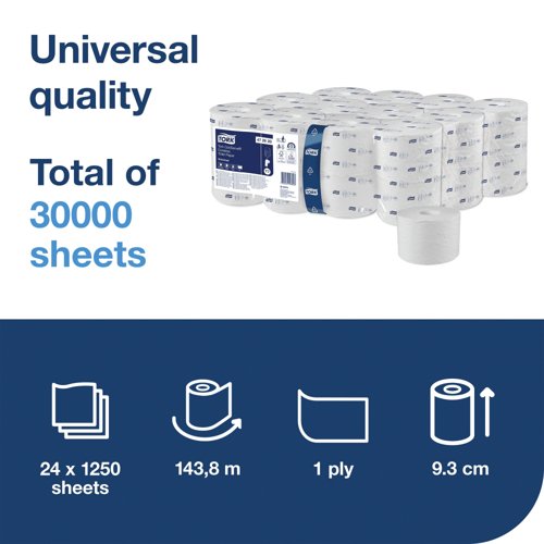 Tork OptiServe Coreless Toilet Paper (Pack of 24) 472620