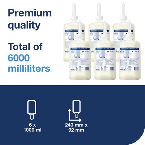 Tork Hand Washing Liquid Soap 1 Litre (6 Pack) 420810