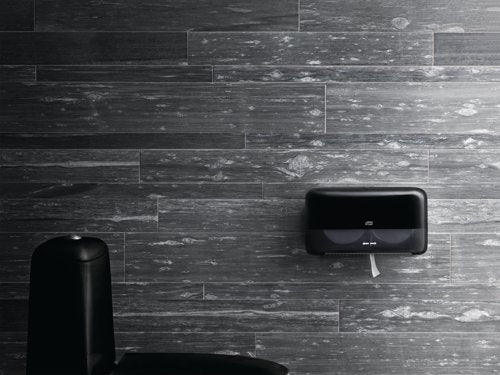 Tork OptiServe Coreless 2-Roll Toilet Roll Dispenser Black 558068
