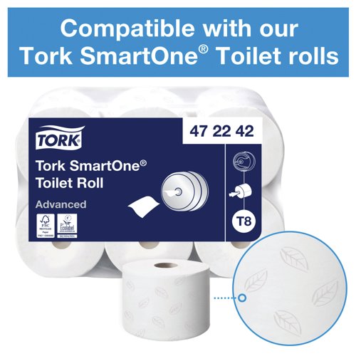Tork T8 Smartone Toilet Paper Dispenser White 680000