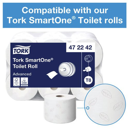 Tork T8 Smartone Toilet Paper Dispenser White 680000