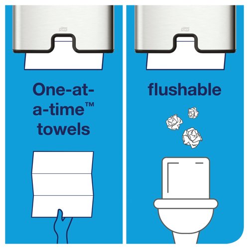 Tork Xpress Flushable Multifold Hand Towels White (Pack of 4200) 129089