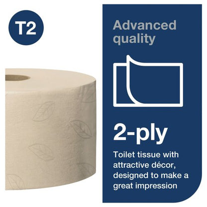 Tork Mini Jumbo 2-Ply Toilet Roll Advanced 170m Natural (Pack of 12) 120377