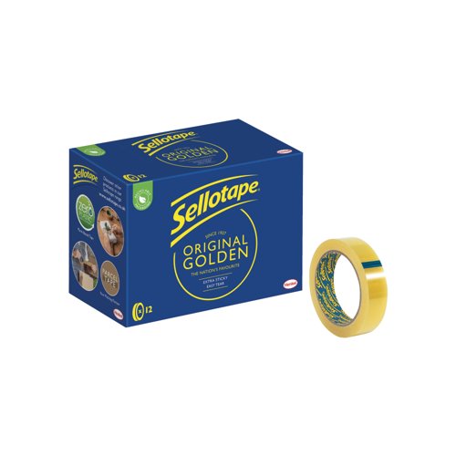 Sellotape Original Golden Tape 24mmx66m (12 Pack) 1443268