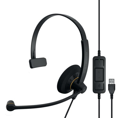 Epos Impact SC 30 USB ML Wired Monaural Headband Headset Black 1000550