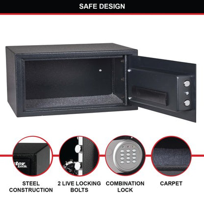 Master Lock Electronic Lock Laptop Safe 22 Litre Black X075ML
